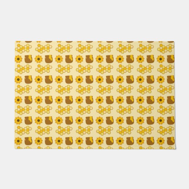 Bee Painting Ideas Doormat (Front)