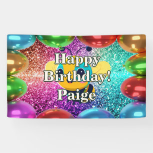 Bee Personalized character birthday banner
