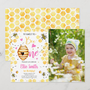 Bee Photo Invitation