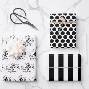Bee Positive Wrapping Paper Sheet Set