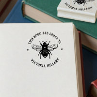 Bee Pun Book Stamp