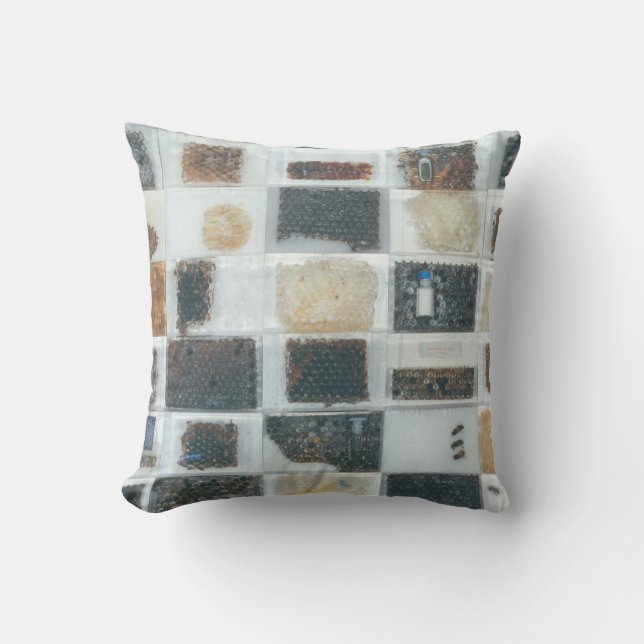 Bee resin casts throw pillow (Front)