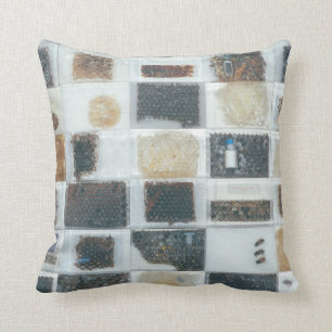 Bee resin casts throw pillow