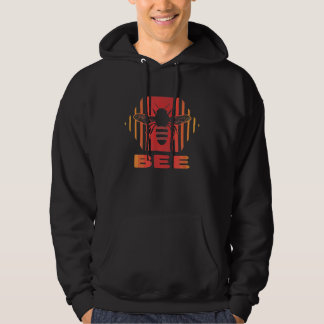 Bee Retro Vintage 80s Style Hoodie