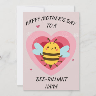 Bee-rilliant nana holiday card
