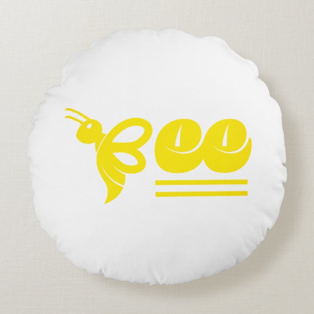 Bee Round Pillow (Front)
