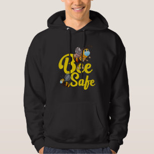 Bee Safe Bee World Beekeeper Apiarist Honey Hoodie