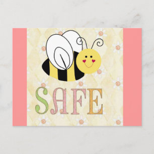 BEE SAFE POSTCARD