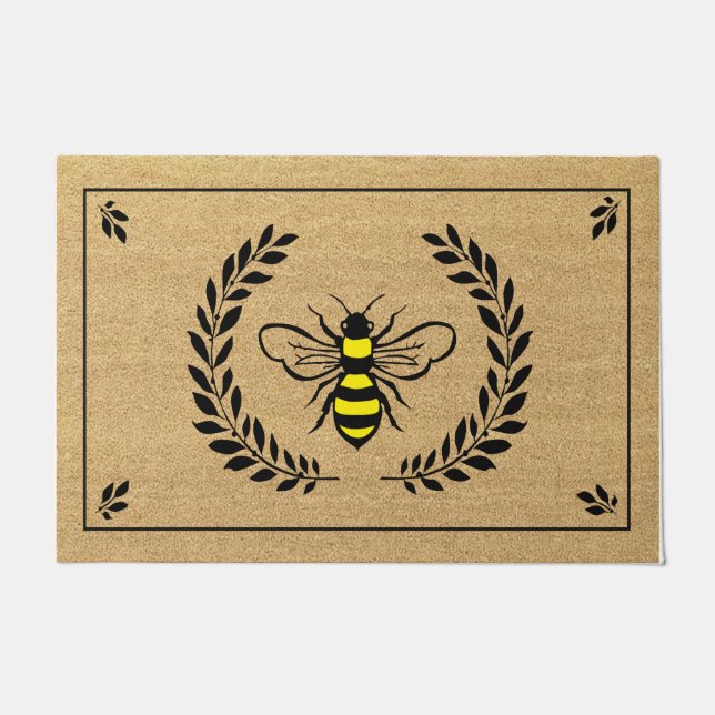 Bee Seasonal Spring doormat, Welcome Animal Doormat (Front)