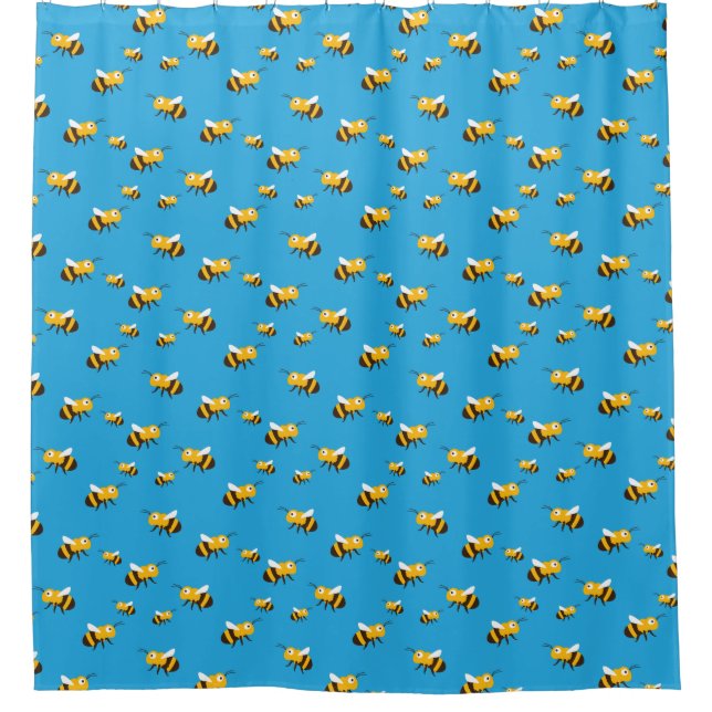 Bee Shower Curtain (Front)