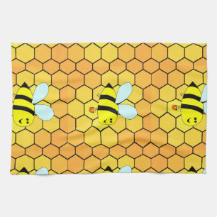 Bee spring design  short table runner kitchen towel