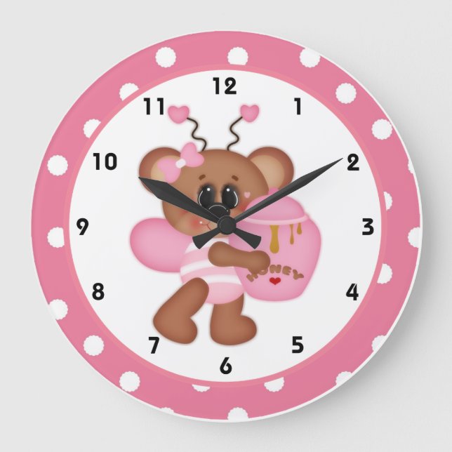 Bee Still My Heart Valentine's Day Clock d3 (Front)