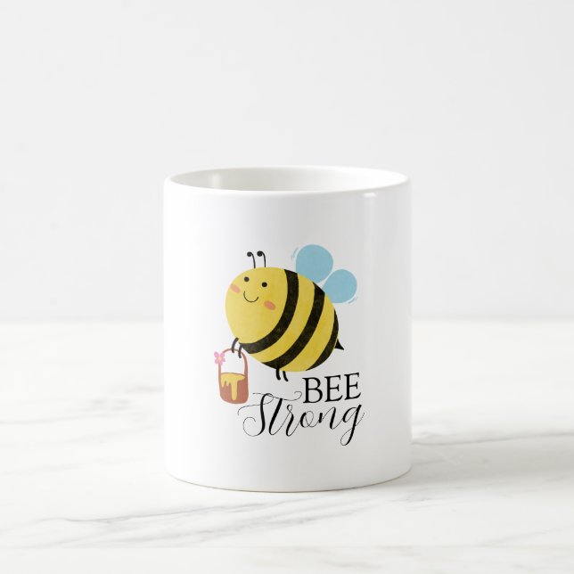 Bee Strong A Buzz of Positivity Coffee Mug (Center)