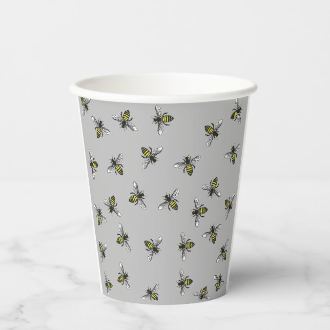 Bee Strong Paper Cups (Front)