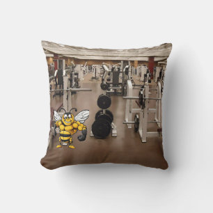 Bee Strong! Throw Pillow