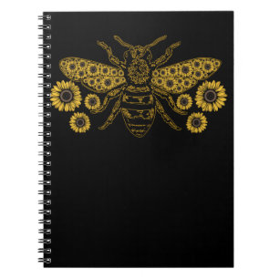 Bee Sunflower Beekeeping Honey Bees Lover Notebook