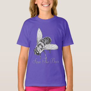 Bee T-shirt Honeybee Shirt Save the Bees Organic T