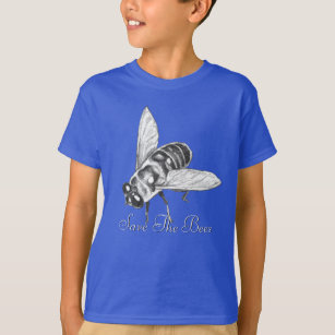 Bee T-shirt Honeybee Shirt Save the Bees Organic T
