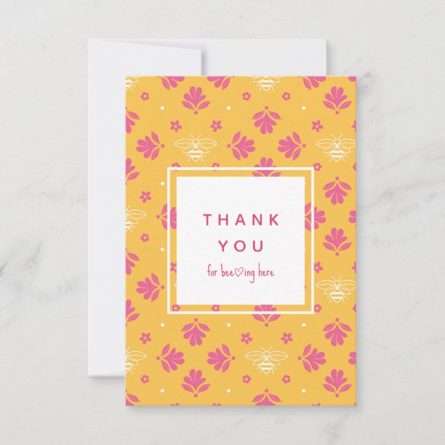 Bee Thank You Card (Front)