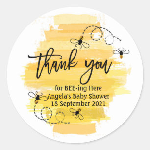 Bee Thank You for bee-ing here thank you Sticker