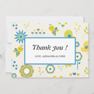 Bee thank you Mommy to bee Baby shower Card