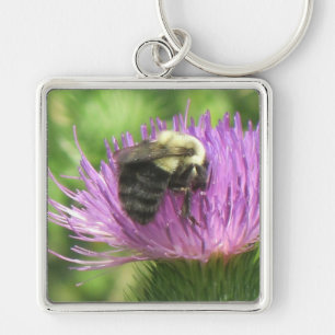 Bee & Thistle Keychain