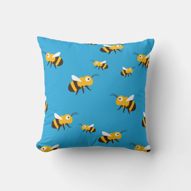 Bee Throw Pillow (Front)