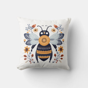 Bee Throw Pillow 16" x 16"
