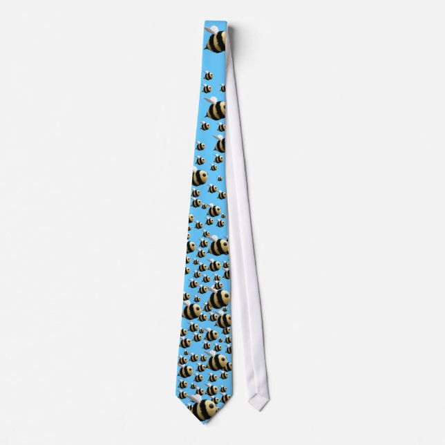 Bee Tie in Blue (Front)