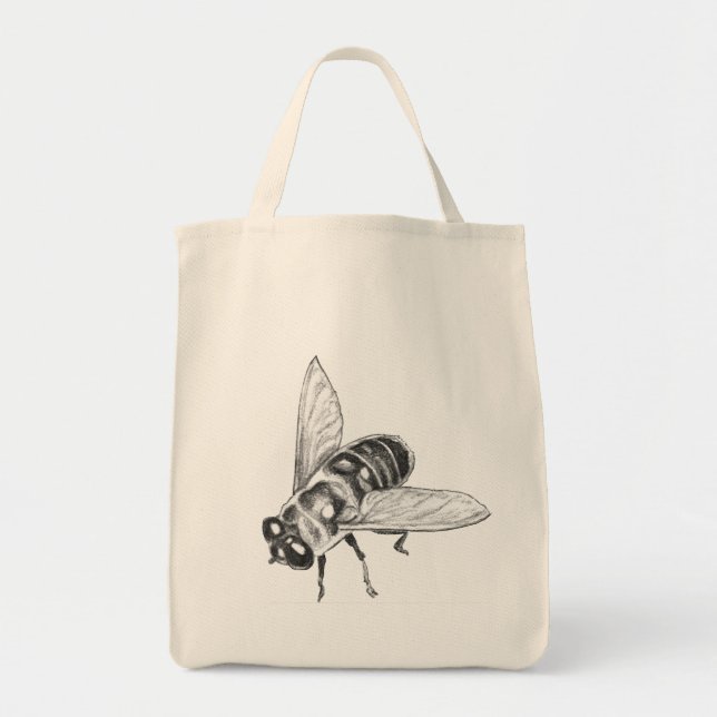 Bee Tote Bag Cool Insect Bug Art Shopping Bag (Front)