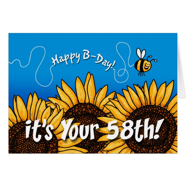 bee trail sunflower - 58 years old (Front Horizontal)