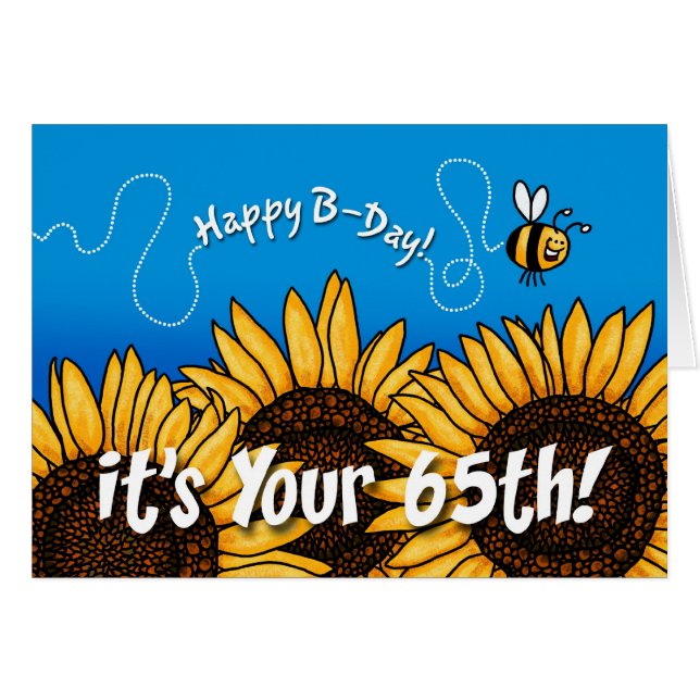 bee trail sunflower - 65 years old (Front Horizontal)