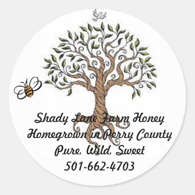 Bee Tree Honey Label (Front)
