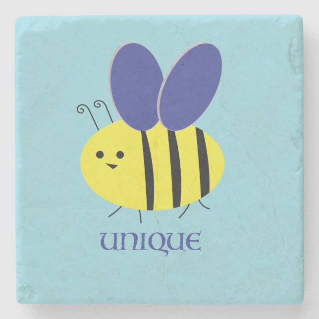 Bee Unique Stone Coaster (Front)