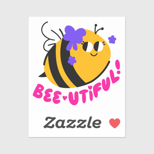 Bee-utiful Daily Affirmation Sticker (Feuille)