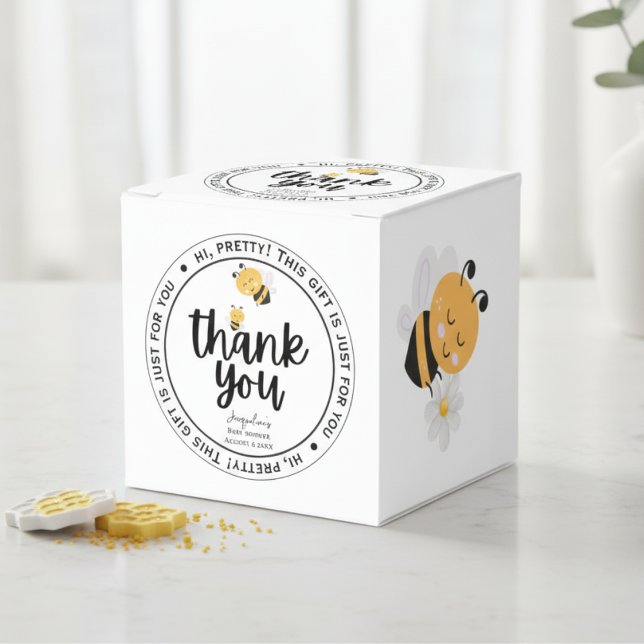 Bee-utiful Moments Baby Bee Thank You  Favor Box (Bee-utiful Moments Baby Bee Thank You Favor Boxes)