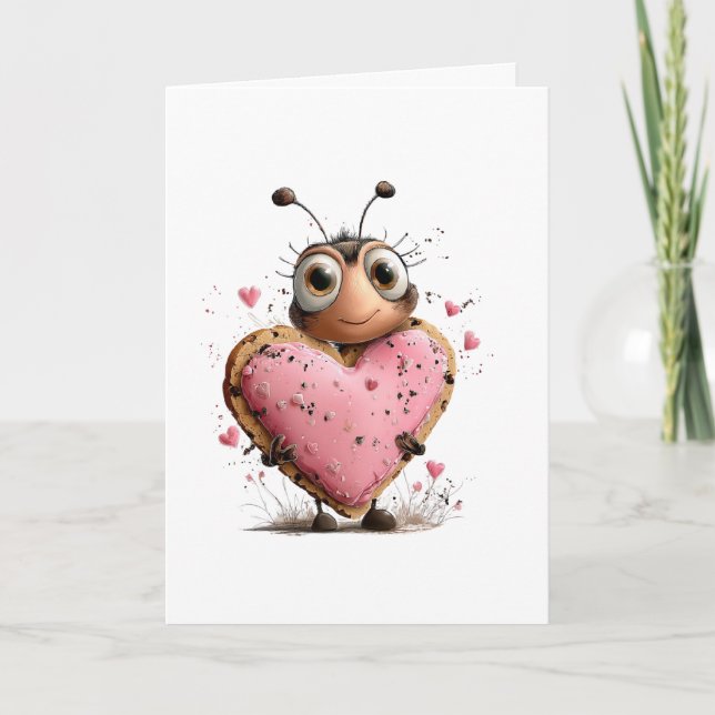 Bee Valentine's Day Card (Front)