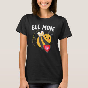 Bee Valentines Day Hearts Day Cupid Love Relation T-Shirt