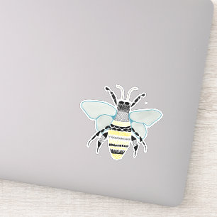 Bee Vinyl Cut Sticker Zen Doodle