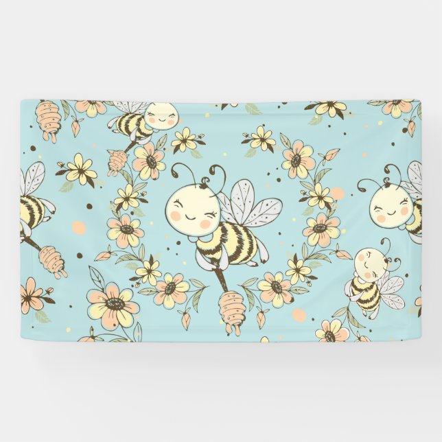 Bee Wall Decor Banner (Horizontal)