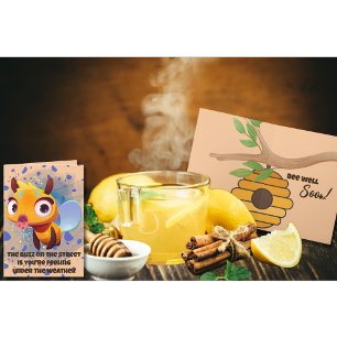Bee Well Soon Get Well Card