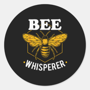 Bee Whisperer - Funny Beekeeng & Beekeeper  Classic Round Sticker