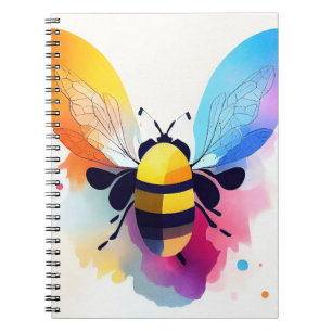 Bee Wild Nature Animal Color Art Painting Notebook