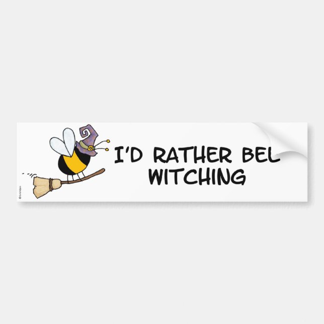 bee witching bumper sticker (Front)