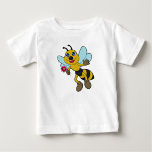 Bee with Flower Baby T-Shirt