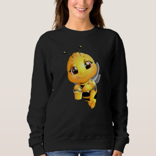 Bee With Honey Cute Girls Bee Sweatshirt