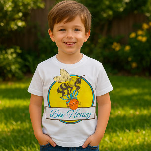 Bee With Honey Jar Vintage Beekeeper T-Shirt