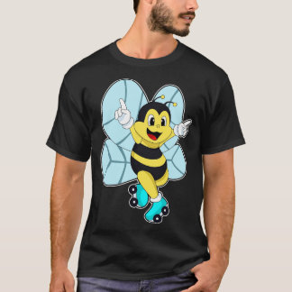 Bee with Roller skates T-Shirt