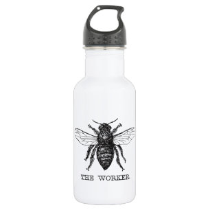 Bee Worker Honey Black Bumblebee 532 Ml Water Bottle
