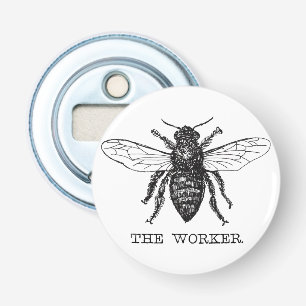 Bee Worker Honey Black Bumblebee Bottle Opener